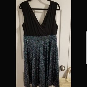 NWT Torrid Sequined A-line dress
